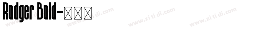 Rodger Bold字体转换